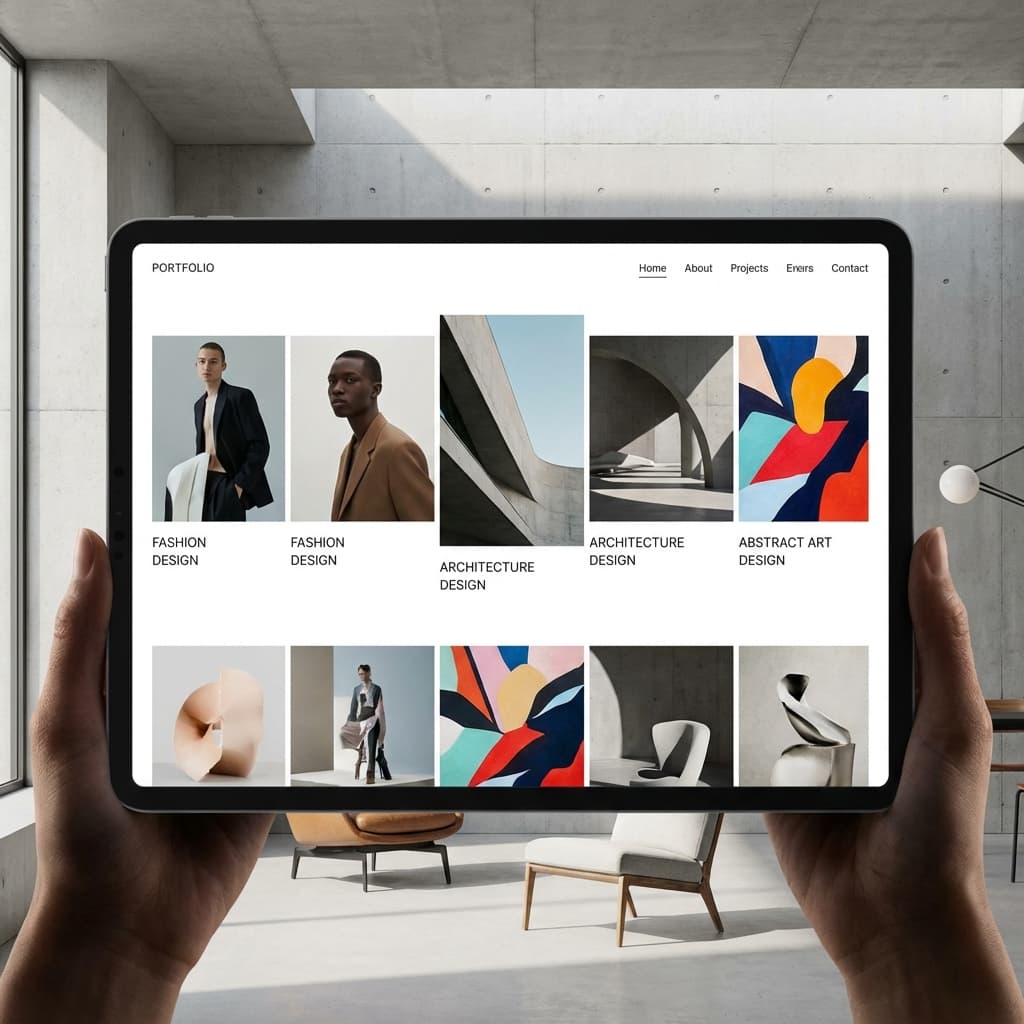 Stunning creative portfolio website design for professionals