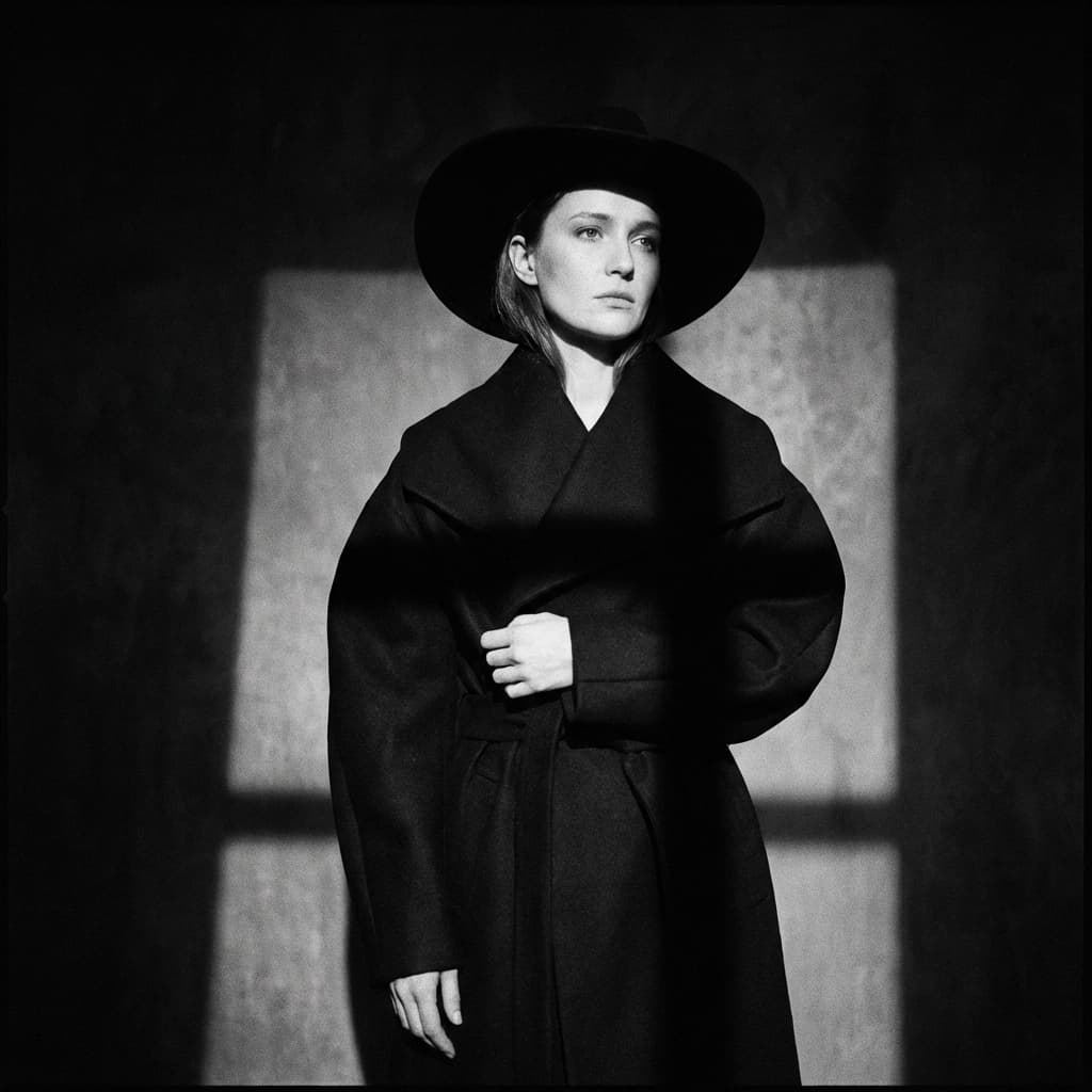 Artistic black and white photo processing and contrast control